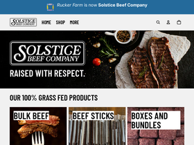 solsticebeef.com homepage screenshot