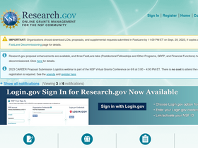 'research.gov' screenshot