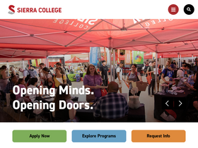 'sierracollege.edu' screenshot