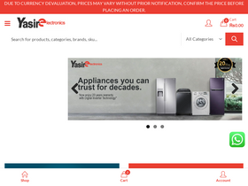 'yasirelectronics.com' screenshot