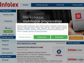 'infolex.lt' screenshot