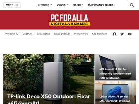 'pcforalla.se' screenshot