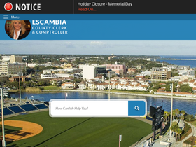 'escambiaclerk.com' screenshot