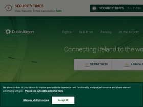 'dublinairport.com' screenshot