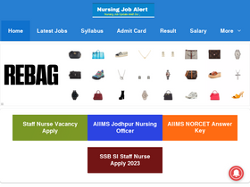 'nursingjobalert.com' screenshot