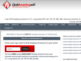 'cashheatingoil.com' screenshot