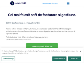 'smartbill.ro' screenshot