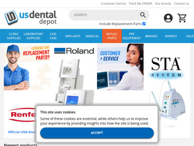 'usdentaldepot.com' screenshot