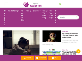 'tapchitamlyhoc.com' screenshot