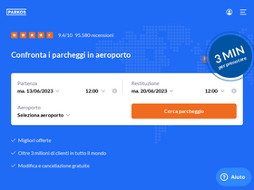 'parkos.it' screenshot