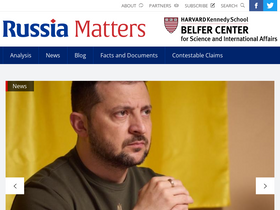 'russiamatters.org' screenshot