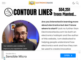 'electronicshacks.com' screenshot
