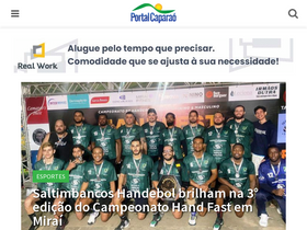 'portalcaparao.com.br' screenshot
