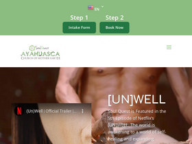 'ayahuascachurches.org' screenshot