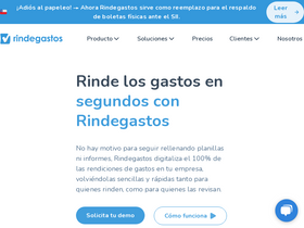 'rindegastos.com' screenshot