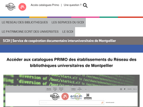 'scdi-montpellier.fr' screenshot
