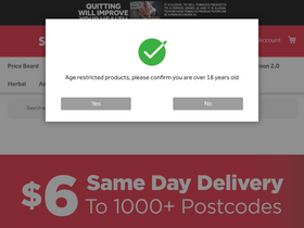 'smokemart.com.au' screenshot