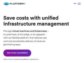 'platform9.com' screenshot