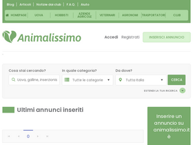 'animalissimo.it' screenshot