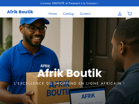 Afrik Boutik website screenshot
