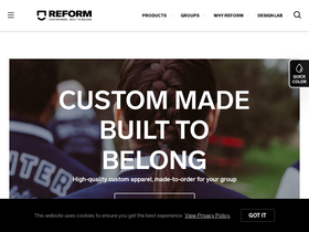 'reformclothing.com' screenshot