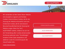 'dinslaken.de' screenshot