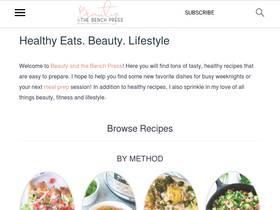 'beautyandthebenchpress.com' screenshot