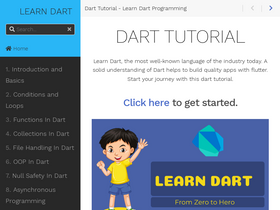 'dart-tutorial.com' screenshot