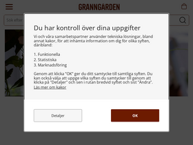 'granngarden.se' screenshot