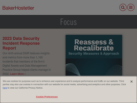 'bakerlaw.com' screenshot