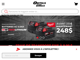 'outilspierreberger.com' screenshot