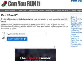 'systemrequirementslab.com' screenshot