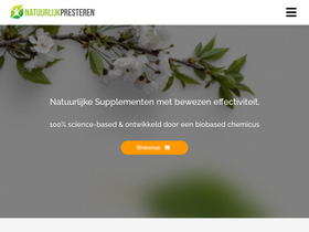 'natuurlijkpresteren.nl' screenshot
