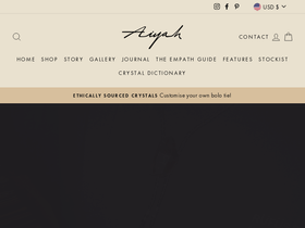 aiyah.co homepage screenshot