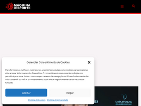 'maquinadoesporte.com.br' screenshot