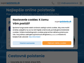 'superpoistenie.sk' screenshot