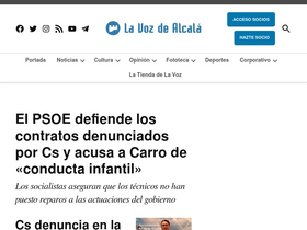 'lavozdealcala.com' screenshot