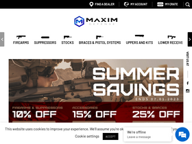 'maximdefense.com' screenshot