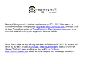 'migre.me' screenshot