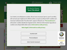 'sanct-bernhard.it' screenshot