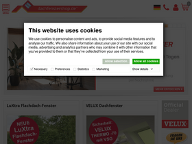 'dachfenstershop.de' screenshot