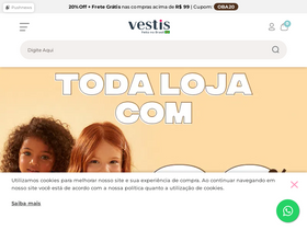 'vestis.com.br' screenshot