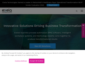 'exelatech.com' screenshot