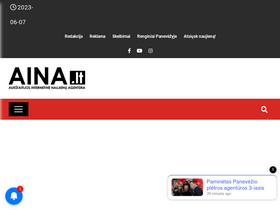 'aina.lt' screenshot