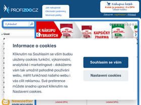 'profizoo.cz' screenshot