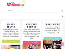 'clarkscondensed.com' screenshot
