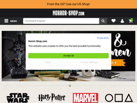 'horror-shop.com' screenshot