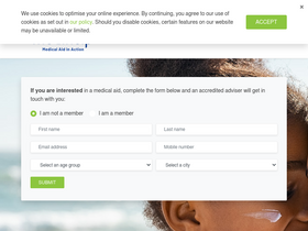 'medihelp.co.za' screenshot