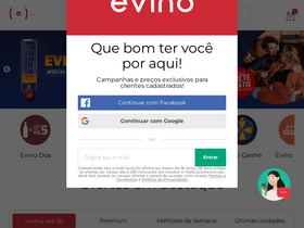 'evino.com.br' screenshot