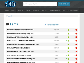 'torrent411.to' screenshot